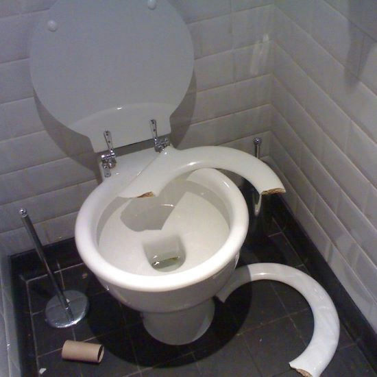 Replace toilet seat