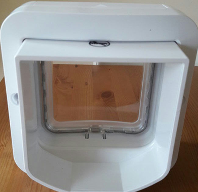 Install cat flap 