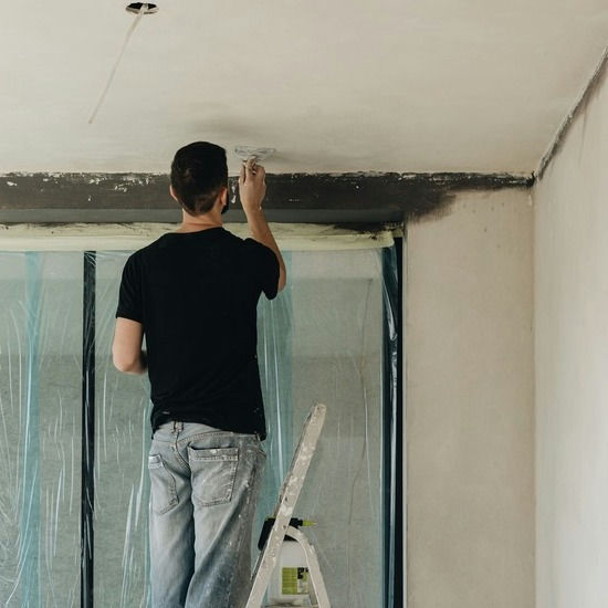 Plafond stuken
