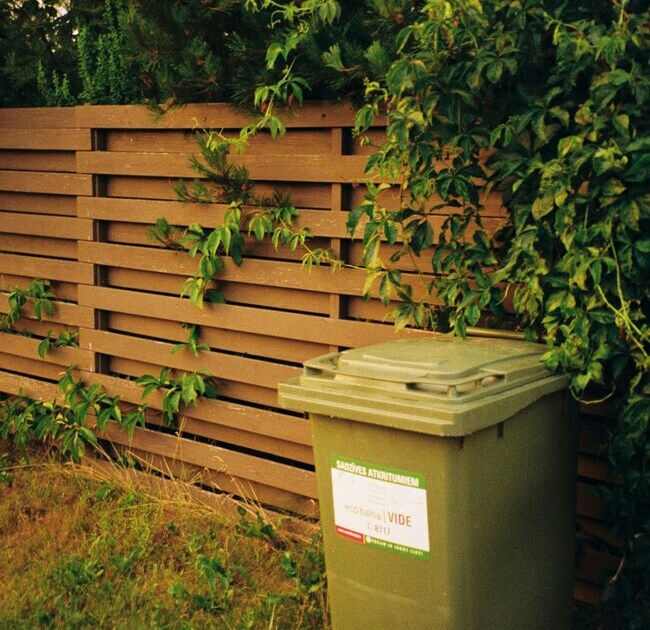 Install wood fence 