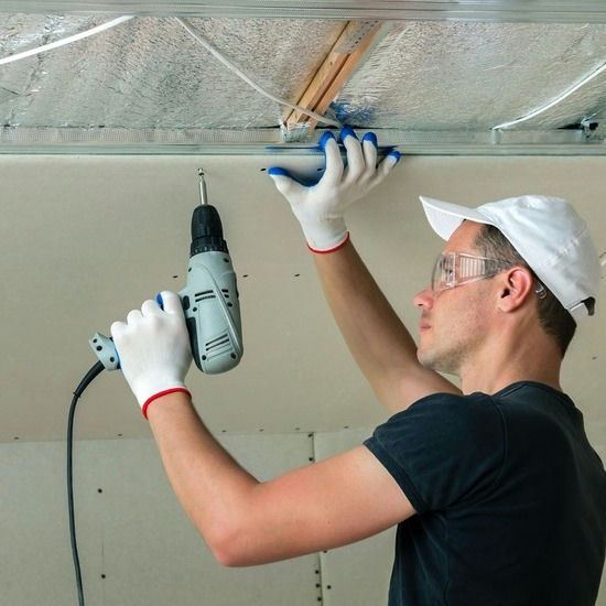 Plasterboard ceiling