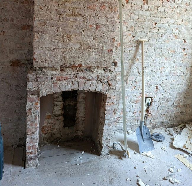 Camera inspection of chimney 