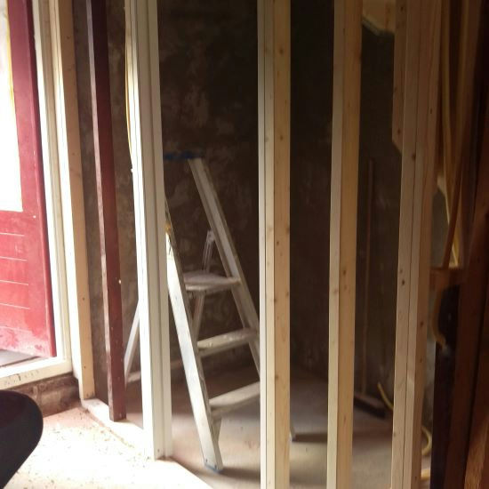Plasterboard wall 