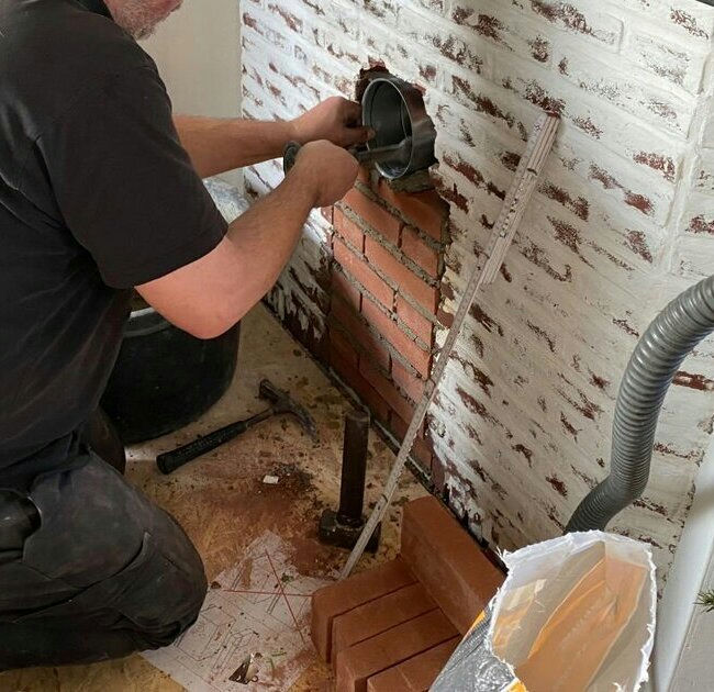 Install furnace 